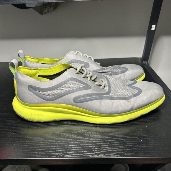 Cole Haan 3.Zerogrand Fuse C28402 Gray Wingtip Oxford Sneakers Men's Size 13 - Picture 1 of 13